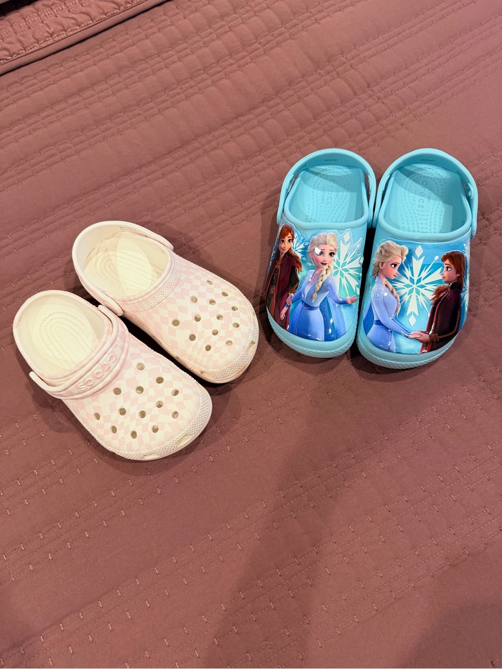 Girls Crocs size 1 & 2